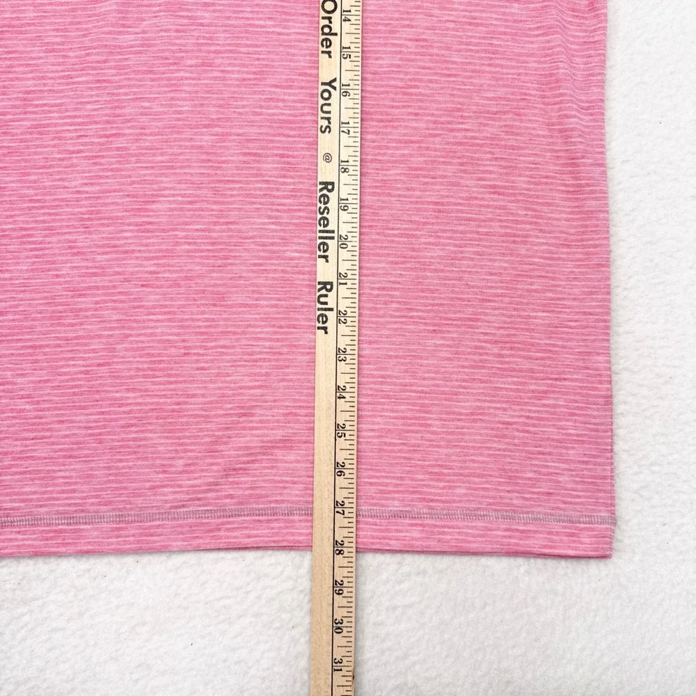 Johnnie O Jameson 1/4 Zip Pullover Sweater Men Size Large Pink 1/4 Zip Knit Golf